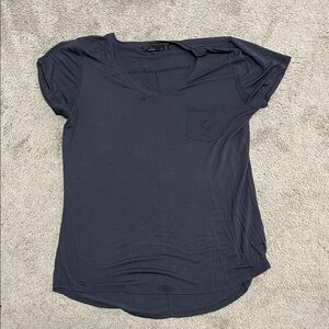 Prana Foundation gray V-Neck Women's Top size small